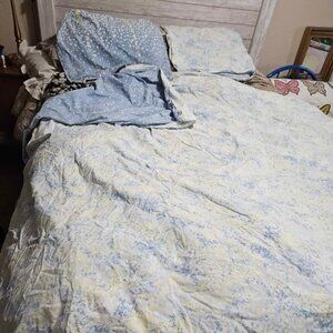 Style & Co Boho Multiciolor F/Q Cotton REVERSIBLE Duvet Cover 2 Sham Set